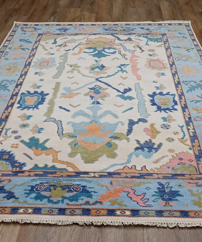 6' x 9' Ft. Contemporary Turkish Oushak Bohemian Hand Knotted Wool Rug - BR2639