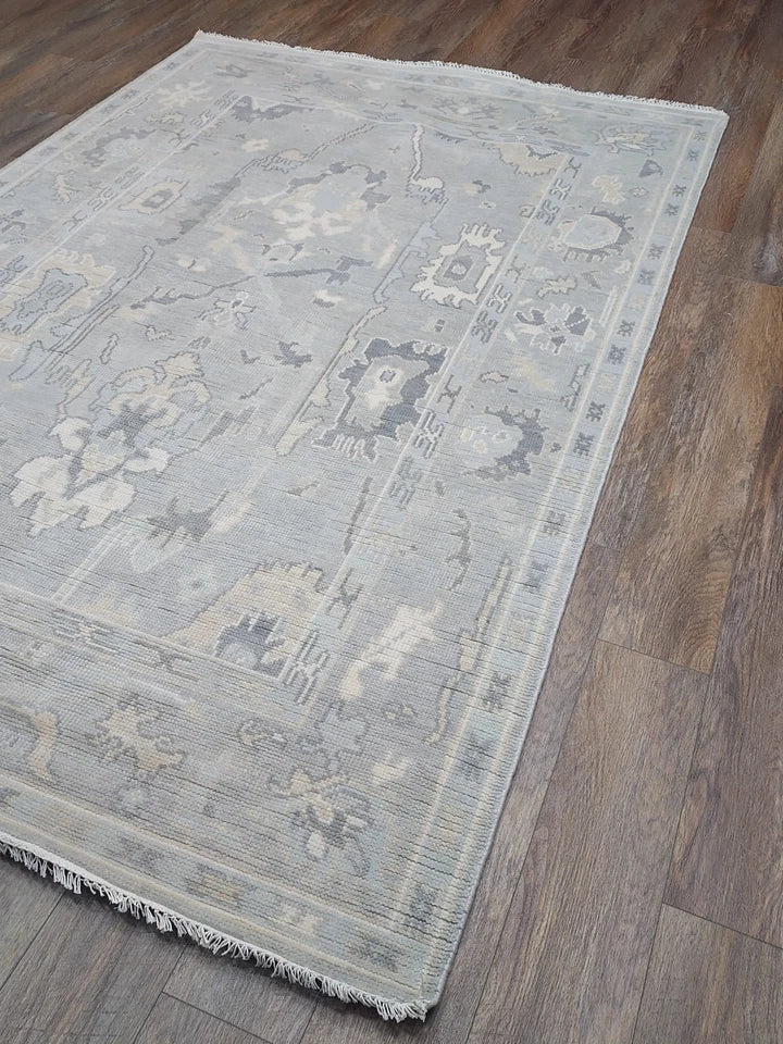 6' x 9' Ft. Contemporary Turkish Oushak Bohemian Hand Knotted Wool Rug - BR2642