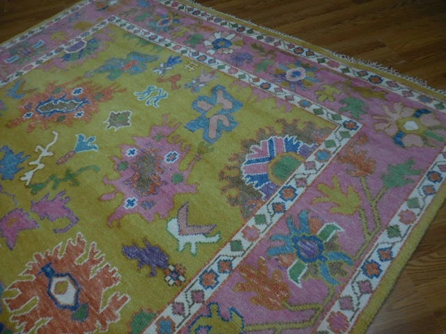8' x 10' Ft. Contemporary Turkish Oushak Bohemian Hand Knotted Wool Rug - BR2643