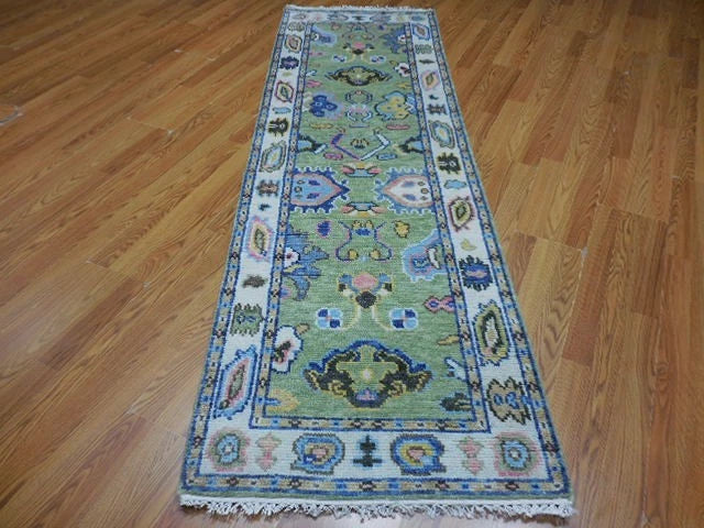 2 1/2’ x 8' Ft. Contemporary Turkish Oushak Bohemian Hand Knotted Wool Runner / Rug - BR3011