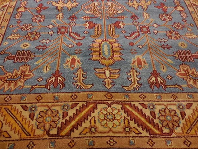 8' x 10' Ft. Contemporary Turkish Oushak Bohemian Hand Knotted Wool Rug - BR2668