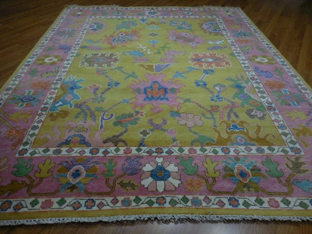 8' x 10' Ft. Contemporary Turkish Oushak Bohemian Hand Knotted Wool Rug - BR2643