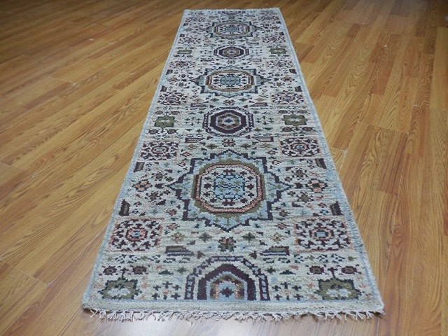 8’ x 2 1⁄2 Ft. Contemporary Turkish Oushak  Bohemian Hand Knotted Wool Runner – BR2549
