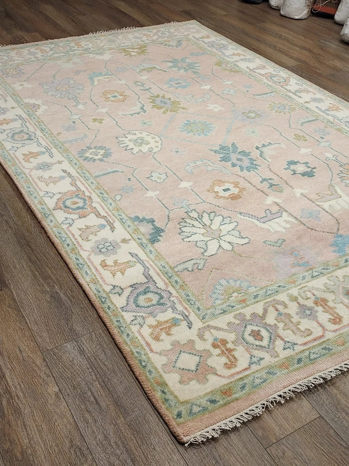 6' x 9' Ft. Contemporary Turkish Oushak Bohemian Hand Knotted Wool Rug - BR2635