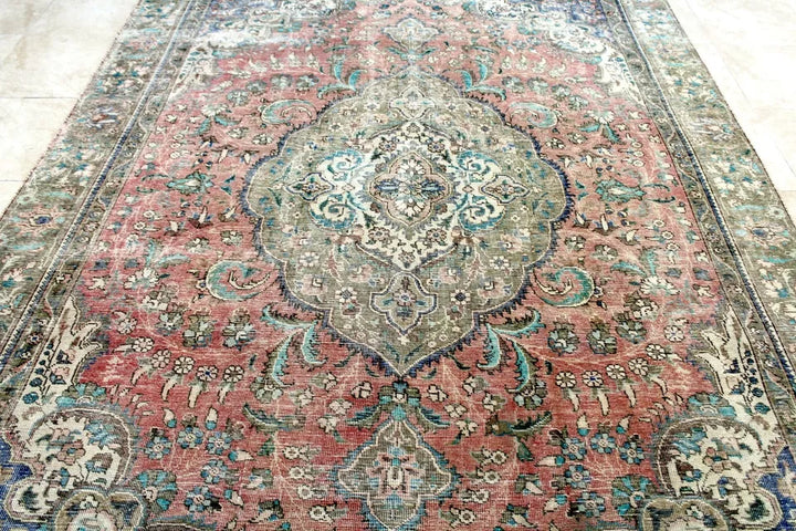 10' x 8' Ft. Elegant Antique Persian Tabriz Hand Knotted Wool Large Area Rug BR125