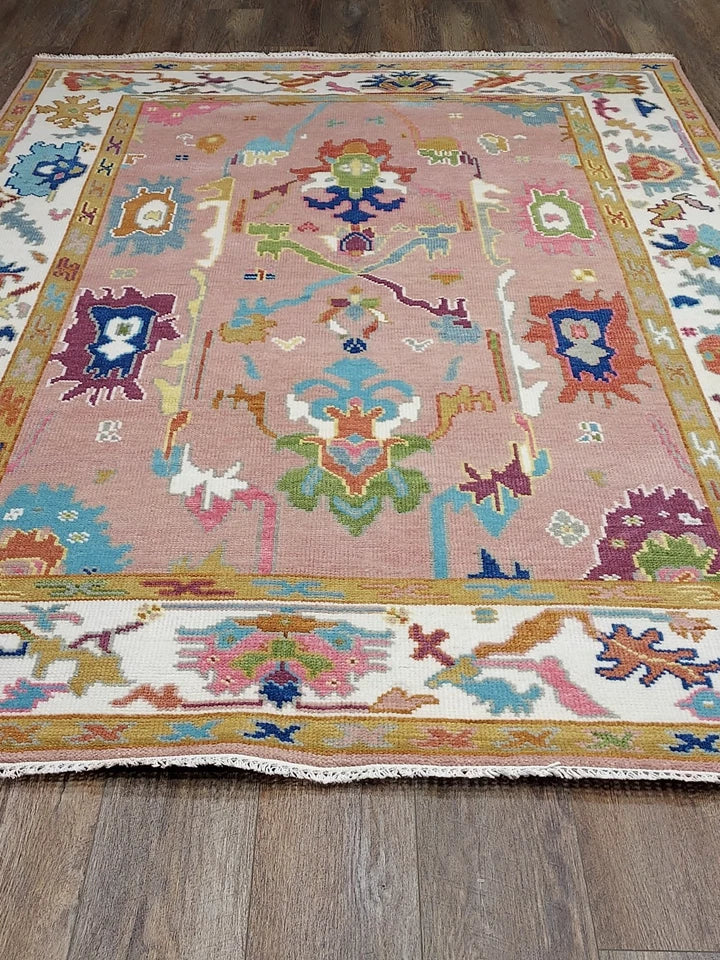 6' x 9' Ft. Contemporary Turkish Oushak Bohemian Hand Knotted Wool Rug - BR2634