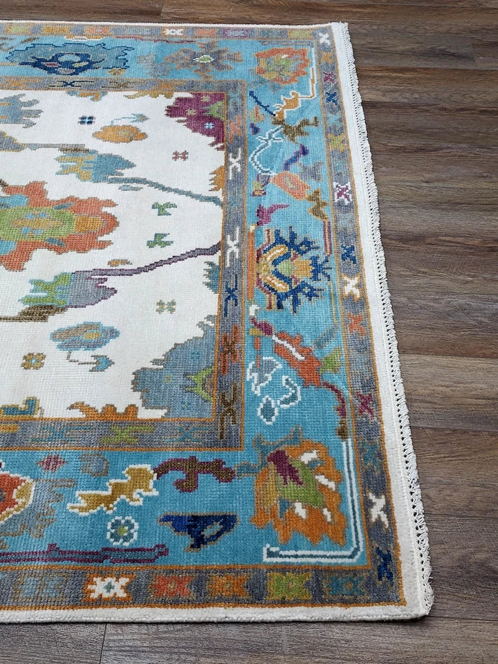6' x 9' Ft. Contemporary Turkish Oushak Bohemian Hand Knotted Wool Rug - BR2640