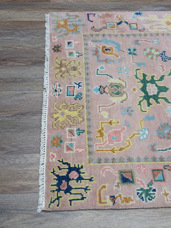 2’ x 3’ Ft. Contemporary Turkish Oushak Bohemian Hand Knotted Wool Small Area Rug - BR2651