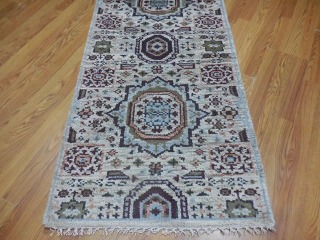 8’ x 2 1⁄2 Ft. Contemporary Turkish Oushak  Bohemian Hand Knotted Wool Runner – BR2549