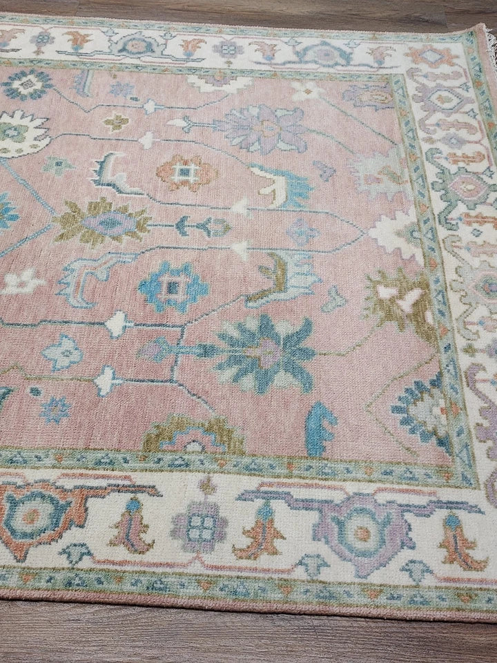 6' x 9' Ft. Contemporary Turkish Oushak Bohemian Hand Knotted Wool Rug - BR2635