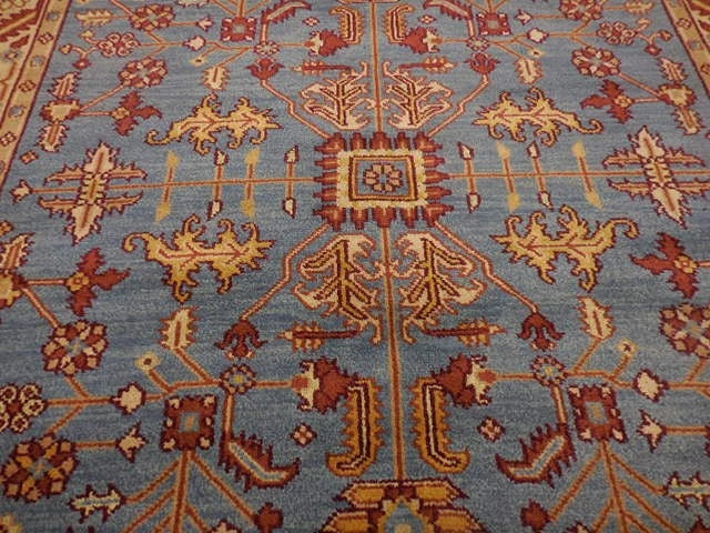 8' x 10' Ft. Contemporary Turkish Oushak Bohemian Hand Knotted Wool Rug - BR2668