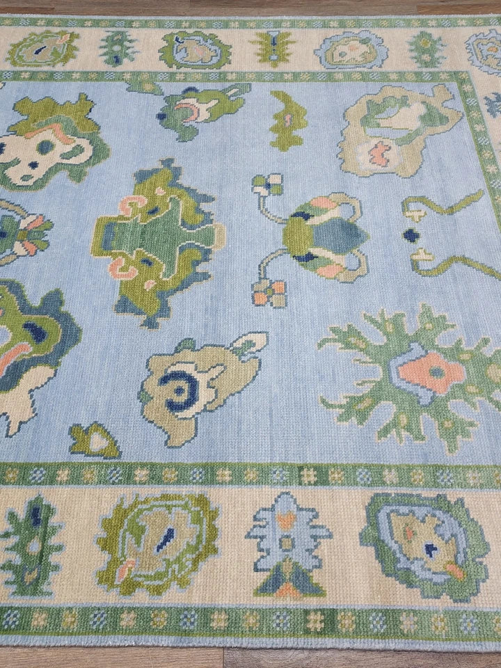 6' x 9' Ft. Contemporary Turkish Oushak Bohemian Hand Knotted Wool Rug - BR2637