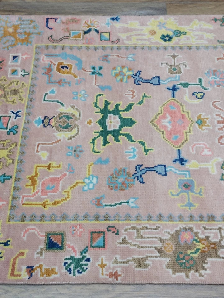 2’ x 3’ Ft. Contemporary Turkish Oushak Bohemian Hand Knotted Wool Small Area Rug - BR2651