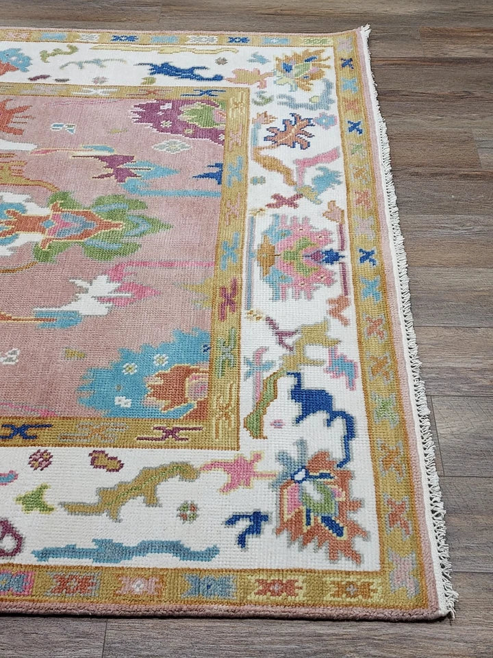 6' x 9' Ft. Contemporary Turkish Oushak Bohemian Hand Knotted Wool Rug - BR2634