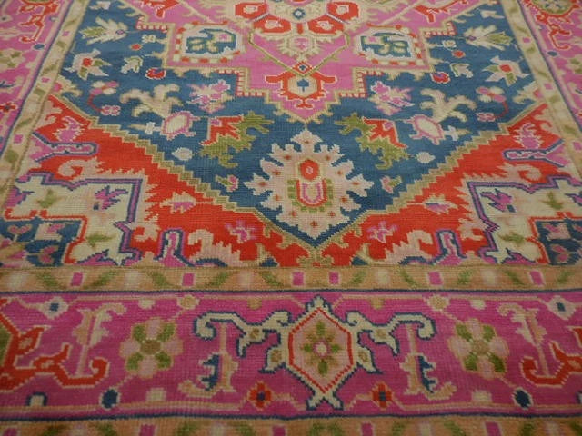 8' x 10' Ft. Contemporary Turkish Oushak Bohemian Hand Knotted Wool Rug - BR3012