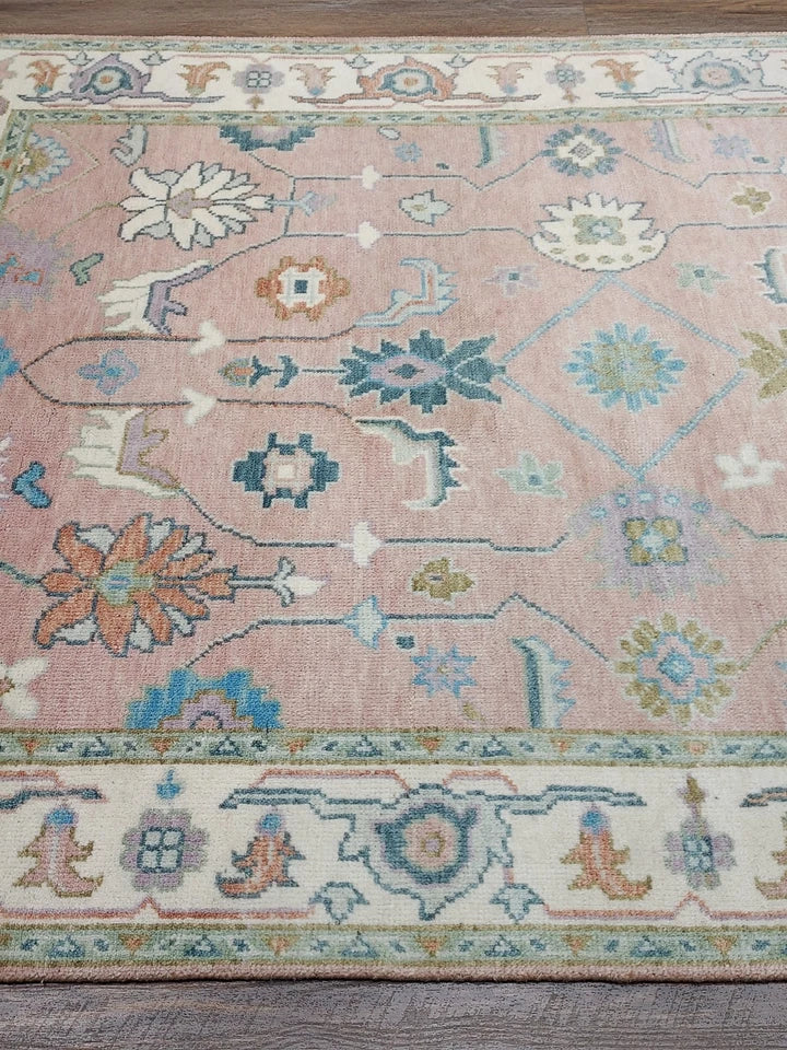 6' x 9' Ft. Contemporary Turkish Oushak Bohemian Hand Knotted Wool Rug - BR2635