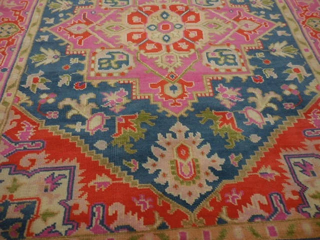 8' x 10' Ft. Contemporary Turkish Oushak Bohemian Hand Knotted Wool Rug - BR3012