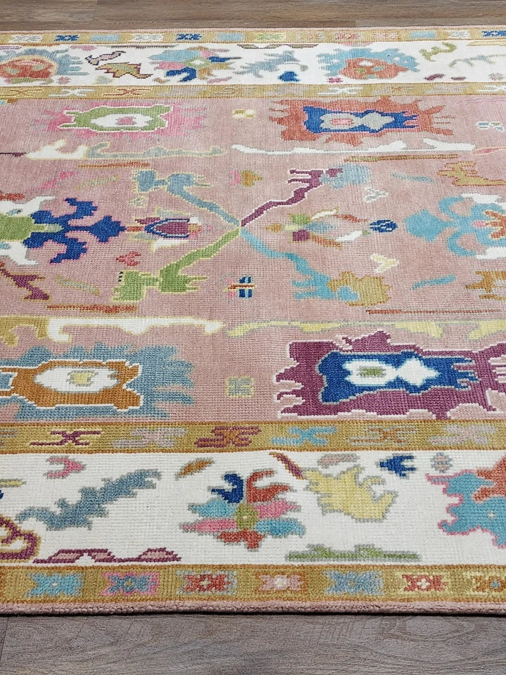 6' x 9' Ft. Contemporary Turkish Oushak Bohemian Hand Knotted Wool Rug - BR2634
