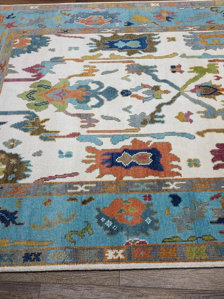 6' x 9' Ft. Contemporary Turkish Oushak Bohemian Hand Knotted Wool Rug - BR2640