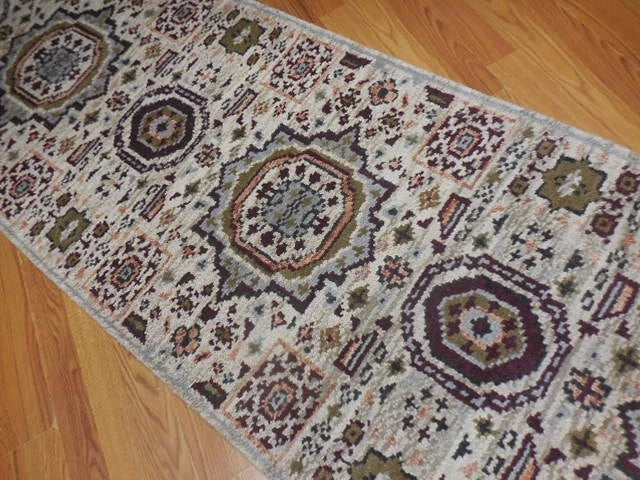 8’ x 2 1⁄2 Ft. Contemporary Turkish Oushak  Bohemian Hand Knotted Wool Runner – BR2549