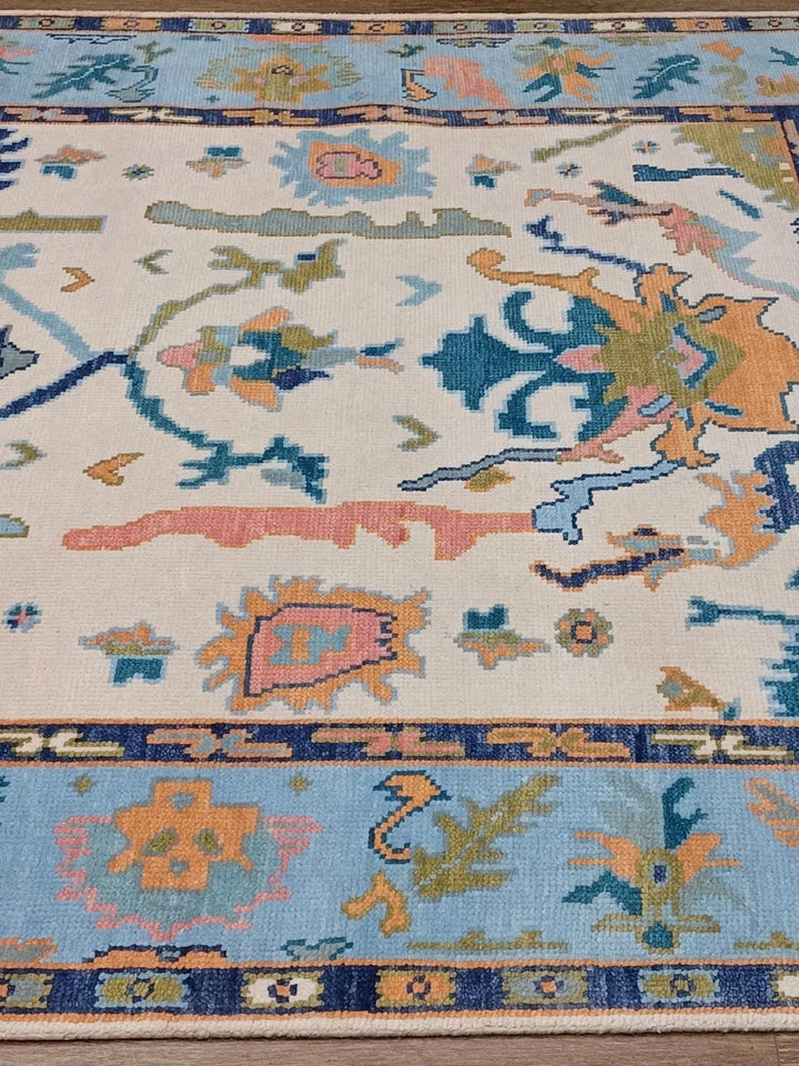 6' x 9' Ft. Contemporary Turkish Oushak Bohemian Hand Knotted Wool Rug - BR2639