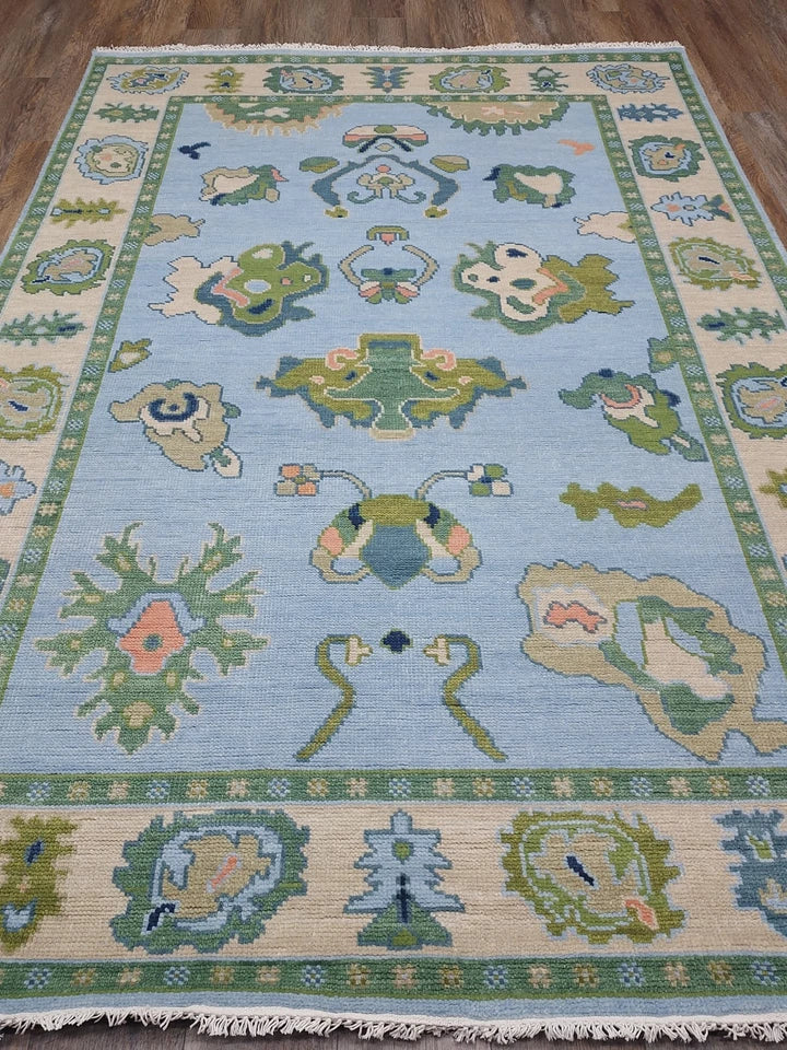 6' x 9' Ft. Contemporary Turkish Oushak Bohemian Hand Knotted Wool Rug - BR2637