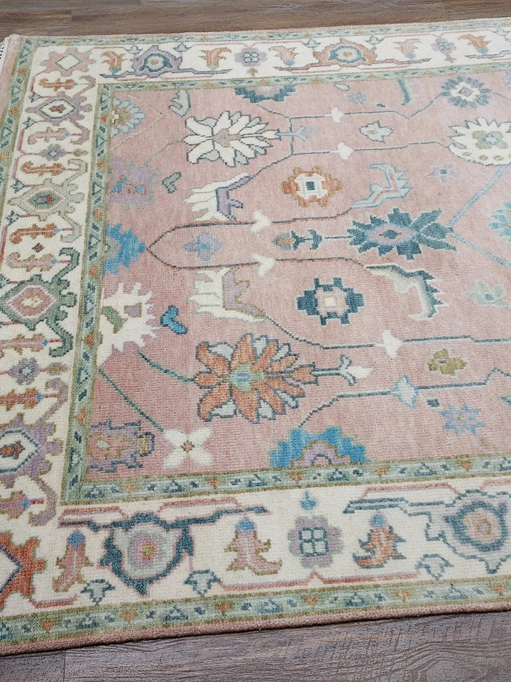 6' x 9' Ft. Contemporary Turkish Oushak Bohemian Hand Knotted Wool Rug - BR2635