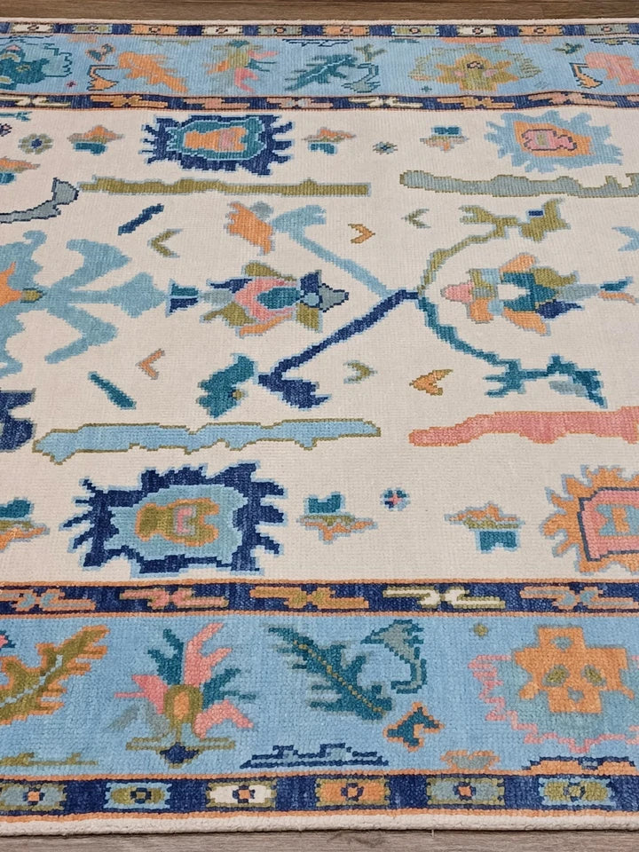 6' x 9' Ft. Contemporary Turkish Oushak Bohemian Hand Knotted Wool Rug - BR2639