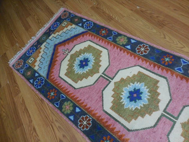 2.6' x 8' Ft. Contemporary Turkish Oushak Bohemian Hand Knotted Wool Runner – BR3031