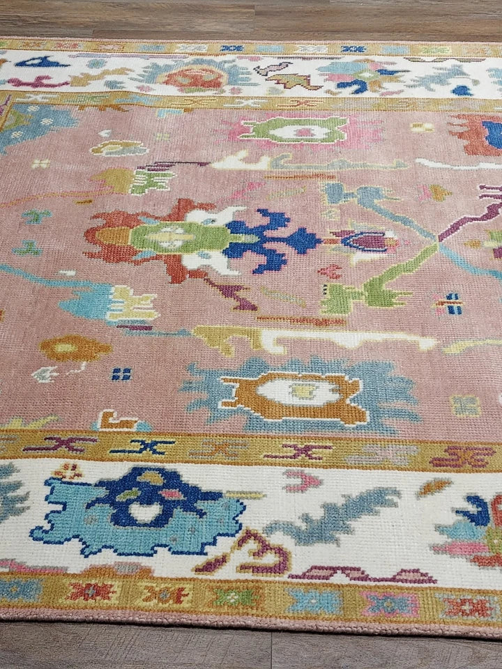 6' x 9' Ft. Contemporary Turkish Oushak Bohemian Hand Knotted Wool Rug - BR2634