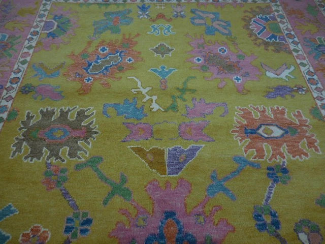 8' x 10' Ft. Contemporary Turkish Oushak Bohemian Hand Knotted Wool Rug - BR2643