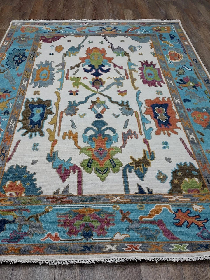 6' x 9' Ft. Contemporary Turkish Oushak Bohemian Hand Knotted Wool Rug - BR2640