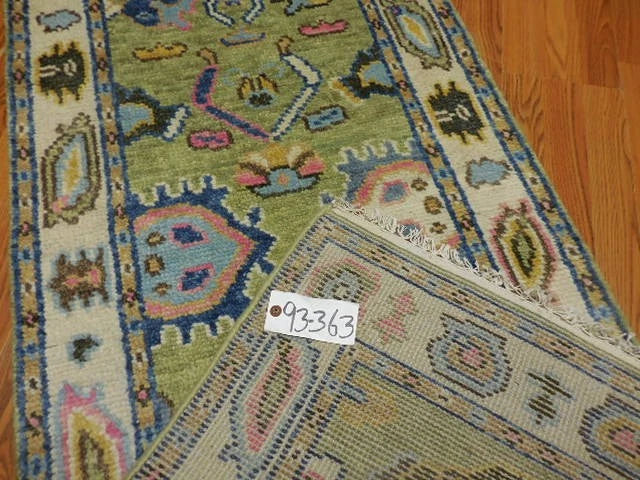 2 1/2’ x 8' Ft. Contemporary Turkish Oushak Bohemian Hand Knotted Wool Runner / Rug - BR3011