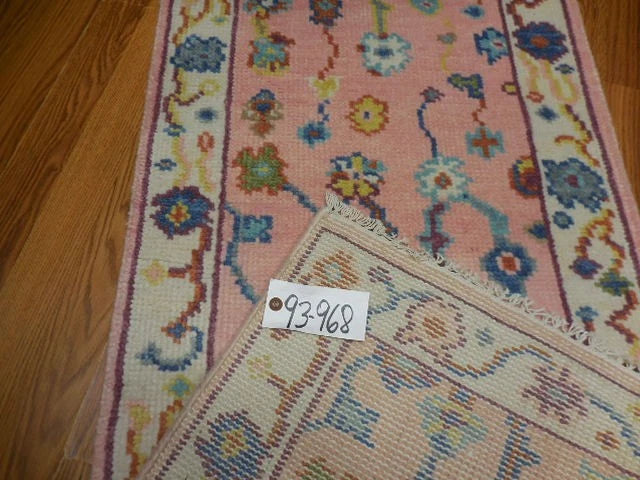 2.1’ x 6' Ft. Contemporary Turkish Oushak Bohemian Hand Knotted Wool Runner / Rug - BR3032