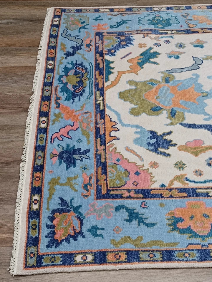 6' x 9' Ft. Contemporary Turkish Oushak Bohemian Hand Knotted Wool Rug - BR2639