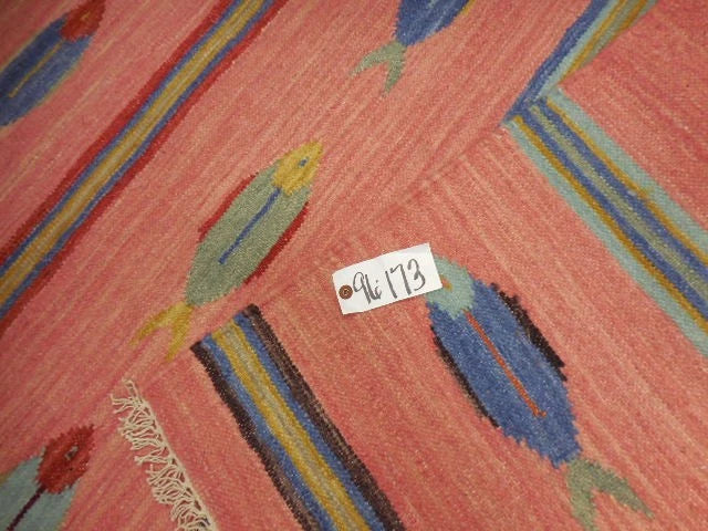 4' x 6' Ft. Fun Colorful Fish Design Turkish Oushak Hand Knotted Wool Area Rug – BR2647