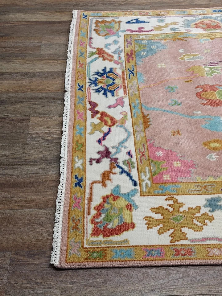 6' x 9' Ft. Contemporary Turkish Oushak Bohemian Hand Knotted Wool Rug - BR2634