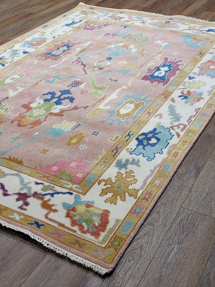 6' x 9' Ft. Contemporary Turkish Oushak Bohemian Hand Knotted Wool Rug - BR2634