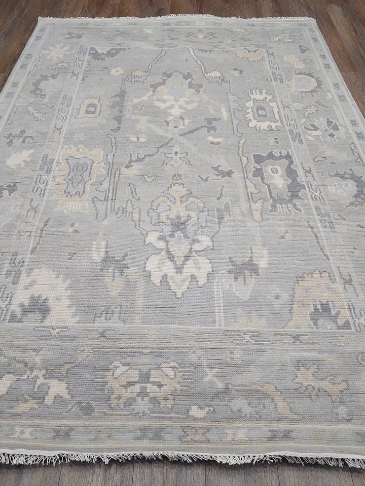6' x 9' Ft. Contemporary Turkish Oushak Bohemian Hand Knotted Wool Rug - BR2642