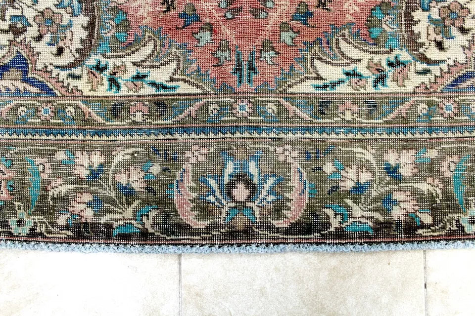 10' x 8' Ft. Elegant Antique Persian Tabriz Hand Knotted Wool Large Area Rug BR125