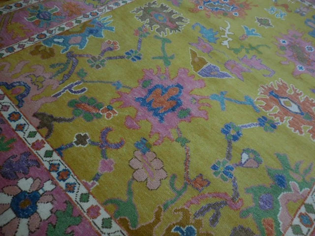8' x 10' Ft. Contemporary Turkish Oushak Bohemian Hand Knotted Wool Rug - BR2643