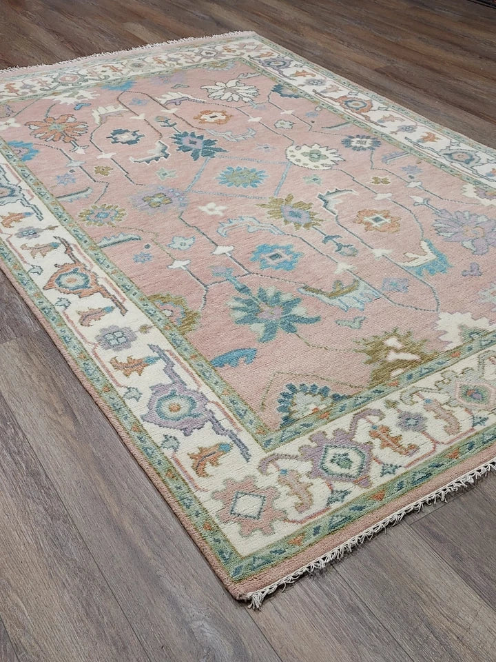 6' x 9' Ft. Contemporary Turkish Oushak Bohemian Hand Knotted Wool Rug - BR2635