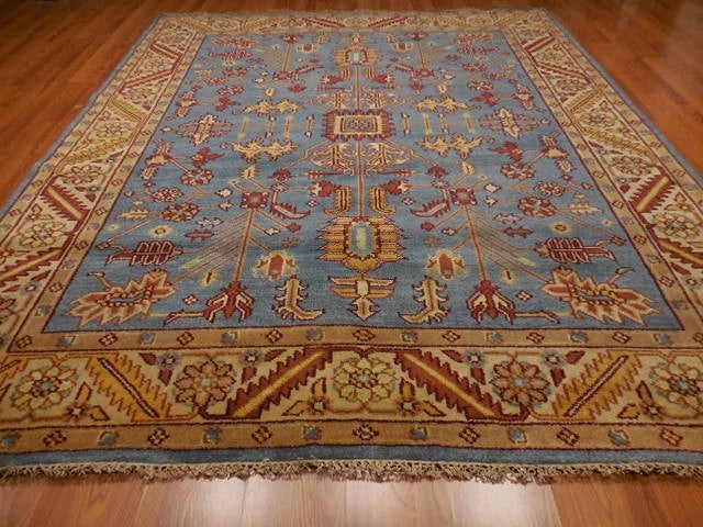 8' x 10' Ft. Contemporary Turkish Oushak Bohemian Hand Knotted Wool Rug - BR2668