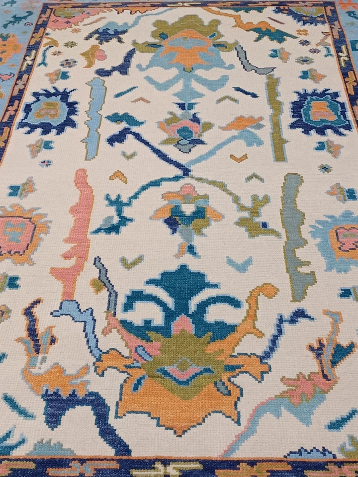 6' x 9' Ft. Contemporary Turkish Oushak Bohemian Hand Knotted Wool Rug - BR2639